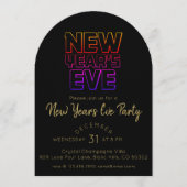 Modern New Year's Eve Party  Kaart (Voorkant)