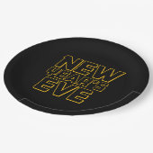 Modern New Year's Eve Party Papieren Bordje (Gekanteld)