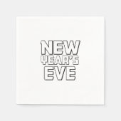 Modern New Year's Eve Party  Servet (Voorkant)