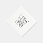 Modern New Year's Eve Party  Servet (Hoek)