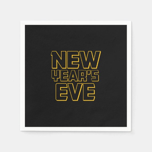 Modern New Year's Eve Party  Servet (Voorkant)