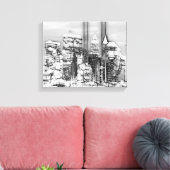 Modern New York City Canvas Afdruk (Insitu (Woonkamer))