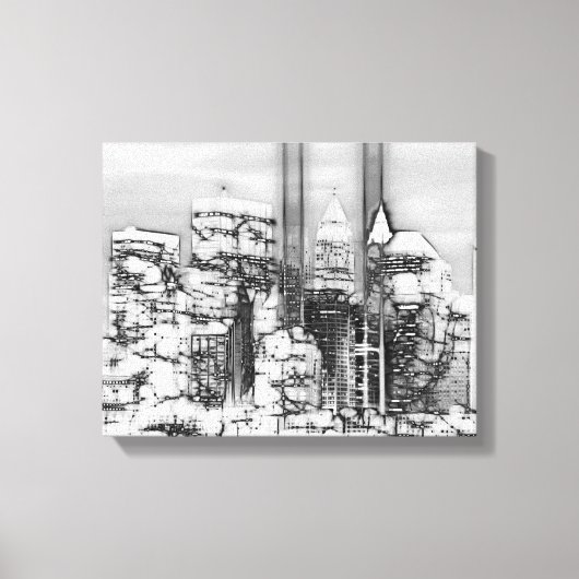 Modern New York City Canvas Afdruk (Voorkant)