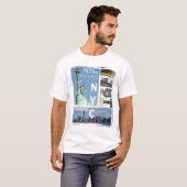 Modern New York City Manhattan Nyc Liberty Statue T-shirt (Voorkant volledig)