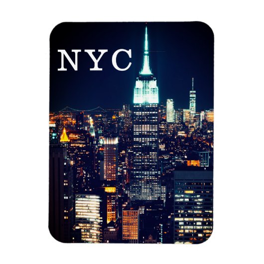 Modern New York City Skyline Magneet (Verticaal)