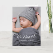 Modern Newborn Aankondiging (Voorkant)