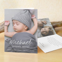 Modern Newborn Aankondiging