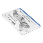 Modern Newborn Baby Foto Dank je Magnet Magneet (Rechterzijde)