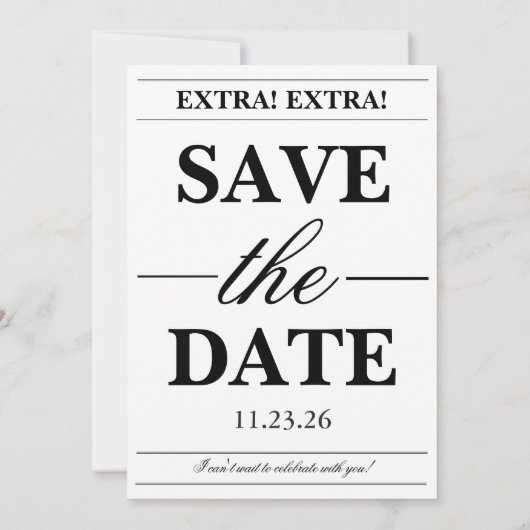 Modern Newspaper Photo 13th Birthday Kaart (Achterkant)