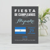 Modern: Nicaragua Feest Kaart (Staand voorkant)