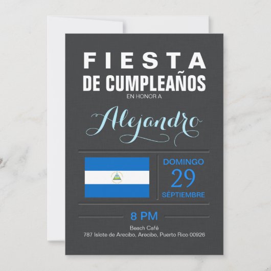 Modern: Nicaragua Kaart (Voorkant)