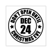 Modern Niet openen tot kerstavond Rubberstempel (Afrduk)
