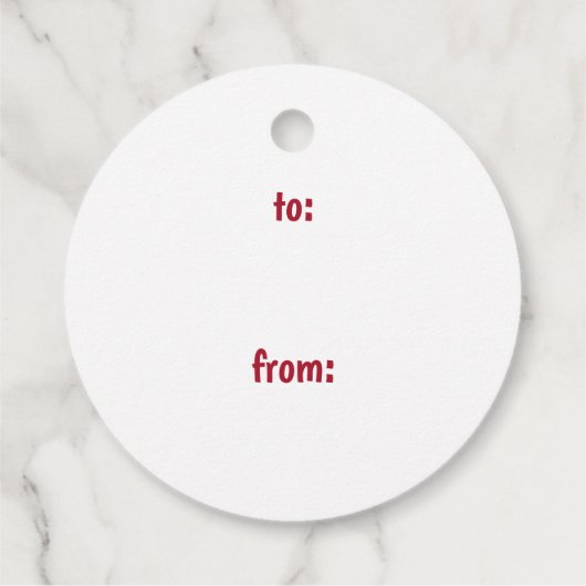 Modern Niet openen tot kerstavond stempel Bedankjes Labels (Achterkant)