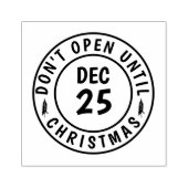 Modern Niet openen tot Kerstmis Rubberstempel (Afrduk)