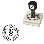 Modern Niet openen tot Kerstmis Rubberstempel (Gestempeld)