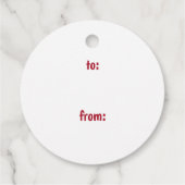 Modern Niet openen tot Kerststempel Bedankjes Labels (Achterkant)