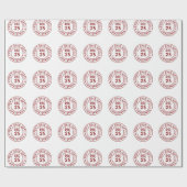 Modern Niet openen tot Kerststempel Cadeaupapier (Vlak)