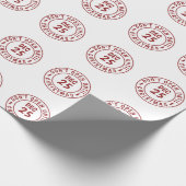 Modern Niet openen tot Kerststempel Cadeaupapier (Hoek)