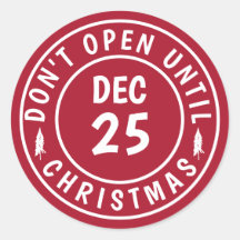 Modern Niet openen tot Kerststempel