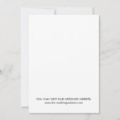 Modern Niets Fancy Alleen Liefde Trouwen Kaart (Achterkant)