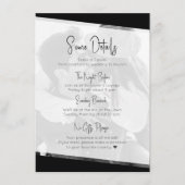 Modern Niets Fancy Casual bruiloft Details Informatiekaartje (Voorkant)