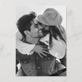 Modern Niets Fancy Casual bruiloft Details Informatiekaartje (Achterkant)