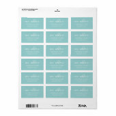 Modern nieuw adres retouradres label (Full Sheet)