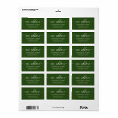 Modern nieuw adres retouradres label (Full Sheet)