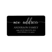 Modern nieuw adres retouradres label (Voorkant)