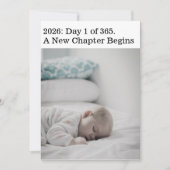 Modern Nieuw Chapter Nieuwjaar 2 Foto Vakantie Kaa Kaart (Voorkant)