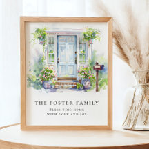 Modern Nieuw Huis Eenvoudige Aquarel