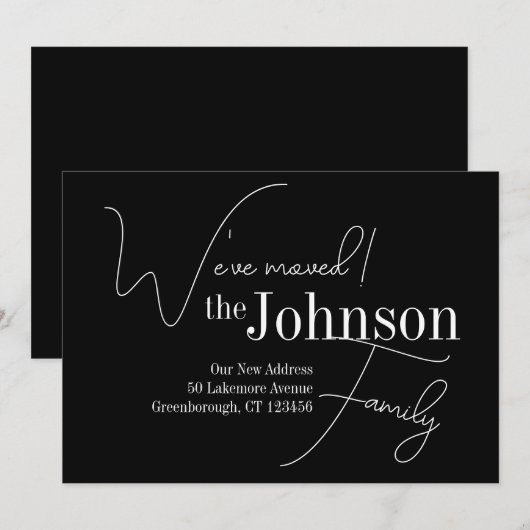 Modern Nieuw Huis Verhuizen Aankondiging (Voorkant / Achterkant)