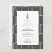 Modern NIEUW menu kerstfeestdag patroon Kaart (Voorkant)