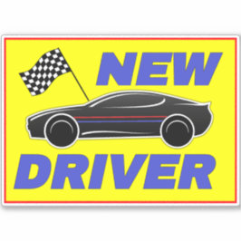 Modern Nieuw Rijbewijs Bord Voor Auto's - Rijschoo Sticker