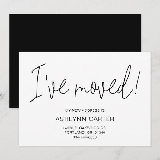 Modern nieuw startpunt aankondiging (Voorkant / Achterkant)