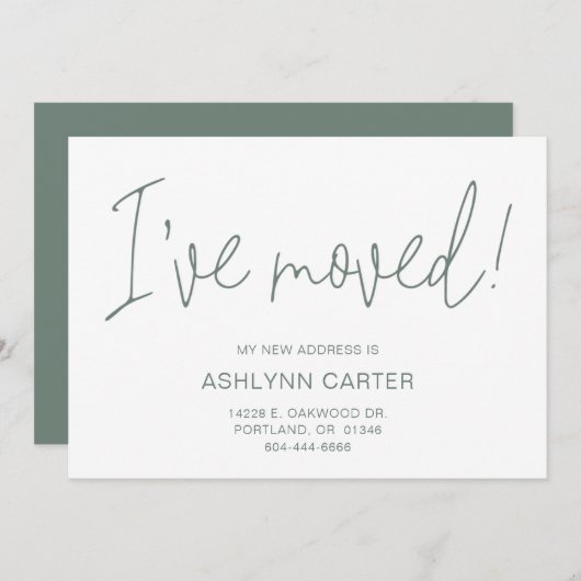 Modern nieuw startpunt aankondiging (Voorkant / Achterkant)