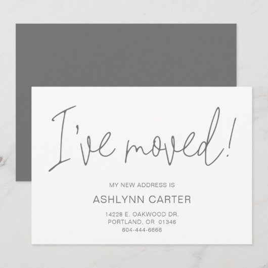 Modern nieuw startpunt aankondiging (Voorkant / Achterkant)