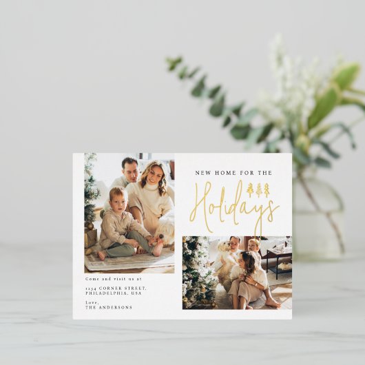 Modern nieuw startpunt voor de Feestdagen Twee fot (Staand Voorkant)