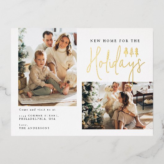 Modern nieuw startpunt voor de Feestdagen Twee fot (Voorkant)