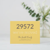 Modern nieuw thuisadres verplaatst feestdagenkaart (Staand voorkant)