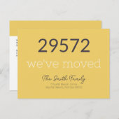 Modern nieuw thuisadres verplaatst feestdagenkaart (Voorkant / Achterkant)