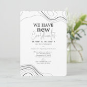 Modern nieuwe coördinaten grijs bewegen aankondiging (Staand voorkant)