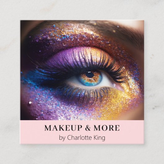 Modern, nieuwe foto vierkante visitekaartje (Voorkant)