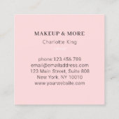 Modern, nieuwe foto vierkante visitekaartje (Achterkant)