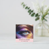 Modern, nieuwe foto vierkante visitekaartje (Staand voorkant)