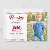 Modern Nieuwe Speler van het Jaar Foto Honkbal Ver Kaart (Voorkant)