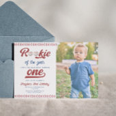 Modern Nieuwe Speler van het Jaar Foto Honkbal Ver Kaart