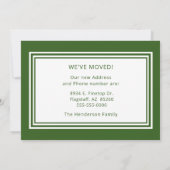 Modern Nieuwe Thuis Foto Aankondiging (Achterkant)