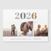 Modern nieuwjaar | 3 Magnetische fotokaart (Voorkant)