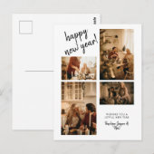Modern nieuwjaar foto-Briefkaart Briefkaart (Voorkant / Achterkant)